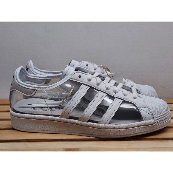 Adidas Mens Superstar Original Transparent Shoes Size 8 main image 8